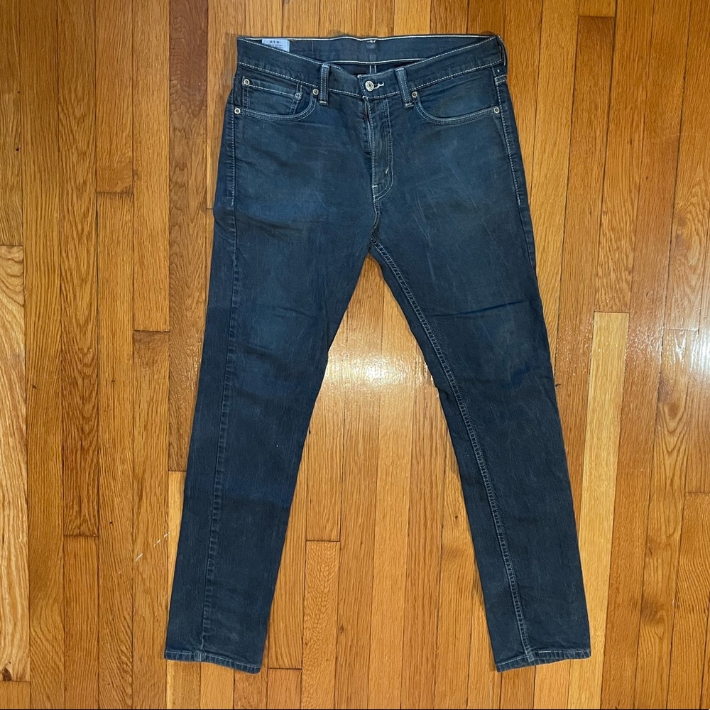 Levi’s 511 Slim Cut Jeans, Mens 32x32, used, dark blue with white stitching